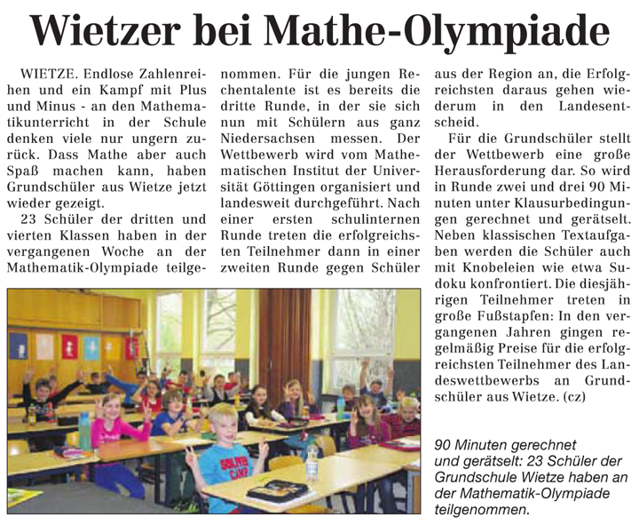 Cellesche Zeitung vom 04.05.2013